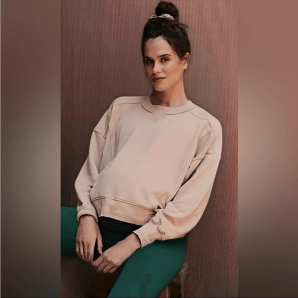 Free People Movement x Hatch Intercept Sweatshirt Desert Sand Size XS NWT - Picture 4 of 7